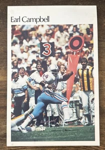EARL CAMPBELL #48 of 50 1981 MARKETCOM MINI POSTER 5.5x8.5 HOF HOUSTON OILERS - Picture 1 of 2
