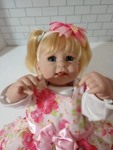 Adora Toddler Baby Girl Doll Dress 18" Blonde Hair Blue Eyes Realistic Life Like - Picture 1 of 24