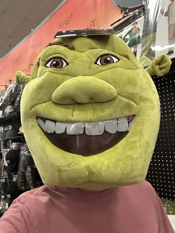 01852151 Spirit Halloween Shrek Mascot Head Full Mask ONE SIZE FITS MOST - Image 1 of 1