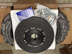 GM OEM Brembo 2009-13 Chevy Corvette Z06 ZR1 Front Gray Calipers + Carbon rotors - Picture 1 of 7