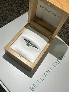 Verlobungsring - 18 Karat Weißgold - VVS1 0,30 Princess Cut - Bild 1 von 16