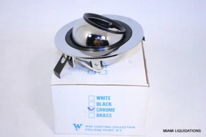 WAC Lighting HR-921-CM Adjustable Miniature Eyeball Light Trim Chrome Reccessed - Picture 1 of 6
