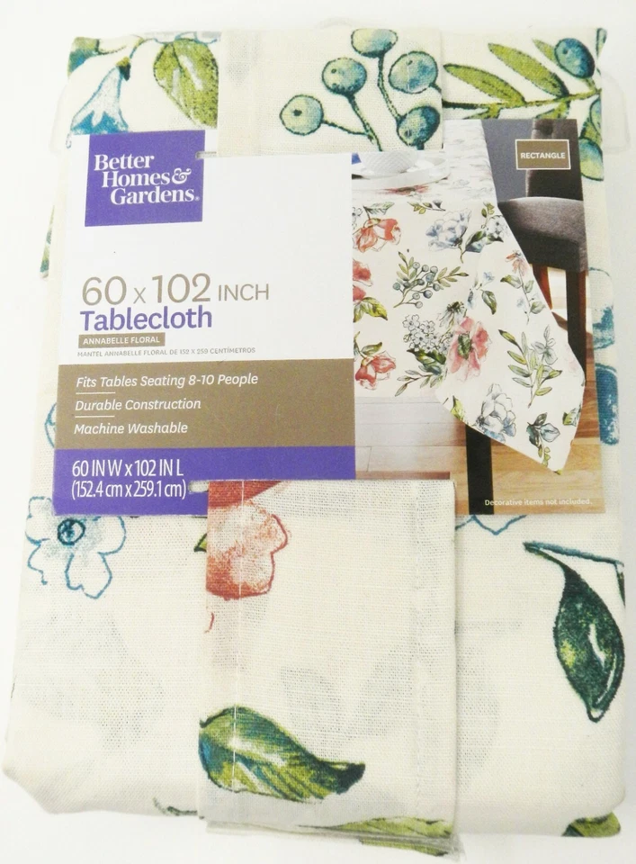 BETTER HOMES & GARDENS Better Homes & Garden Annabelle Floral Print Tablecloth