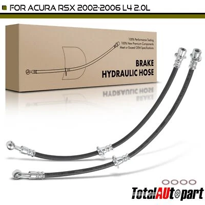 Manguera hidráulica de freno para Acura RSX 2002 2003-2006 2 piezas trasera izquierda y derecha 01468S6M000 Foto 1 de 4