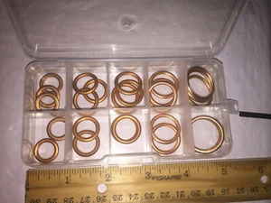 (25) Junta de lavadora tapón de drenaje de aceite aplastable surtido 10,12,14,16,20 - Imagen 1 de 3