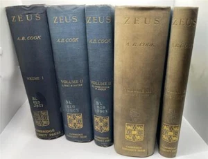 ZEUS A STUDY IN ANCIENT RELIGION FIVE VOLUME SET OCCULT PAGAN GODS GREEK - Imagen 1 de 5