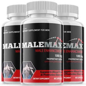 Male-Max - Male Virility, Male Max - 3 Bottles - 180 Capsules - Picture 1 of 3