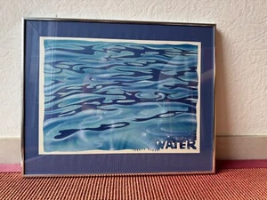 bilderrahmen 40 X 50 silber Alu NIELSEN Kunstdruck Moderne Kunst WATER - Bild 1 von 4