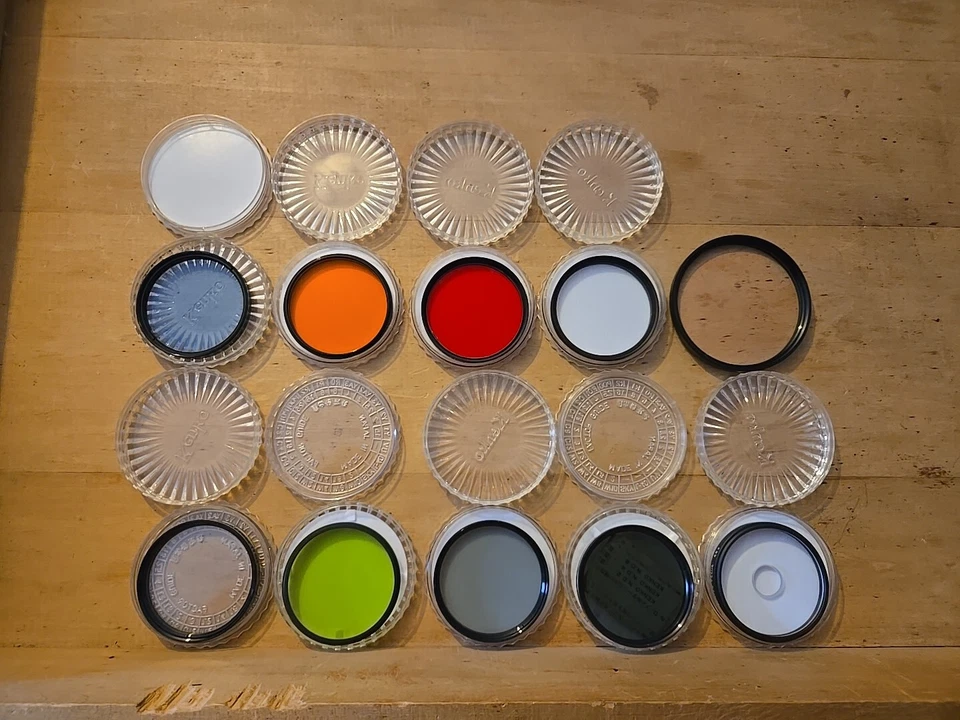 Mamiya 55mm Lens Filter Lot Sr 60 Nd4 2 P00 CS Center Focus Softon Glass w Case+ - Image 1 of 4