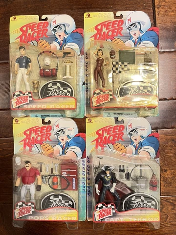 Speed Racer Series One ReSaurus Action Figures - Speed Racer, Pops and Trixie Cover