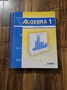 ABeka 9th grade Algebra 1 Solution Key teacher Excellent Condition - Picture 1 of 1