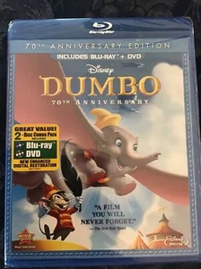NEW DUMBO Cartoon Blu-ray DVD Disney 2-Disc Set 2011, 70th Anniversary Edition - Picture 1 of 2