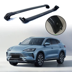 2PCS Black cross bar fit for BYD Sealion 6 DM-i 2020+ Roof rails rack Crossbar - Picture 1 of 7