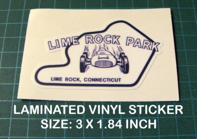 ESTILO VINTAGE LIME ROCK PARK CIRCUITO DE CARRERAS - CALCOMANÍA ADHESIVA DE VINILO - SCCA RACING  Foto 1 de 2