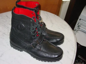 Herren Polo Ralph Lauren Ranger schwarz Schnürstiefel! Größe 10,5 - Bild 1 von 14