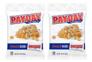 Payday Peanut Caramel Snack Size Candy Bars 2 Pack - Picture 1 of 2