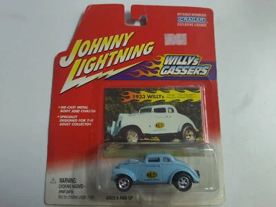 WILLYS 1933 GASSERS BLUE OHIO GEORGE 1:64 JOHNNY LIGHTNING - Imagen 1 de 2
