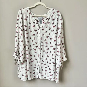 Catherines Scottie Hundebluse Damengröße 3X Scottish Terrier adrett klassisch - Bild 1 von 12