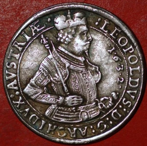 Europian medieval Leopoldvs commemorative coin 1632 (7758) - Picture 1 of 2