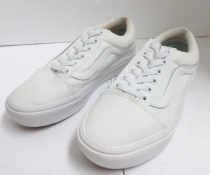Vans ComfyCush Old Skool Verdadero Blanco/Verdadero Blanco Zapato de Skate Hombres 3.5 Mujeres 5.0 Nuevo sin Caja - Imagen 1 de 6