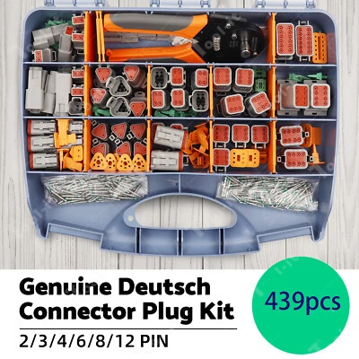 Deutsch DT Connector Plug Kit 438pcs With Crimp Tool Automotive #DT-KIT3-TR - Image 1 of 4