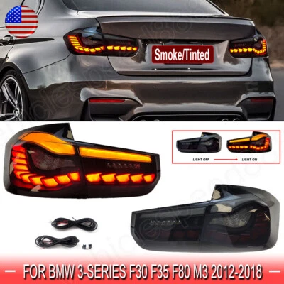 GTS LED Tail Lights For BMW M3/3 Series F30 F35 F80 320i 328i 335i Sedan 2012-18 - Image 1 of 4