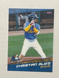 CHRISTIAN OLIVO 2024 Myrtle Beach Pelicans Card MILB - Picture 1 of 1
