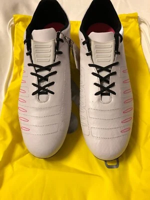 BNIB 2016 CONCAVE HALO+ PRO KL SG FOOTBALL BOOTS WHT/PINK US 9.5 - Image 1 of 4