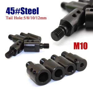 M10 Blackened Blade Arbor for DIY Table Saw 45#Steel Shaft Tail Hole:5/8/10/12mm - Picture 1 of 6