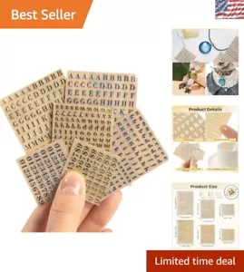 Versatile Glitter Stickers - 6 Sheets of Letters & Numbers for Creative Projects - Picture 1 of 10