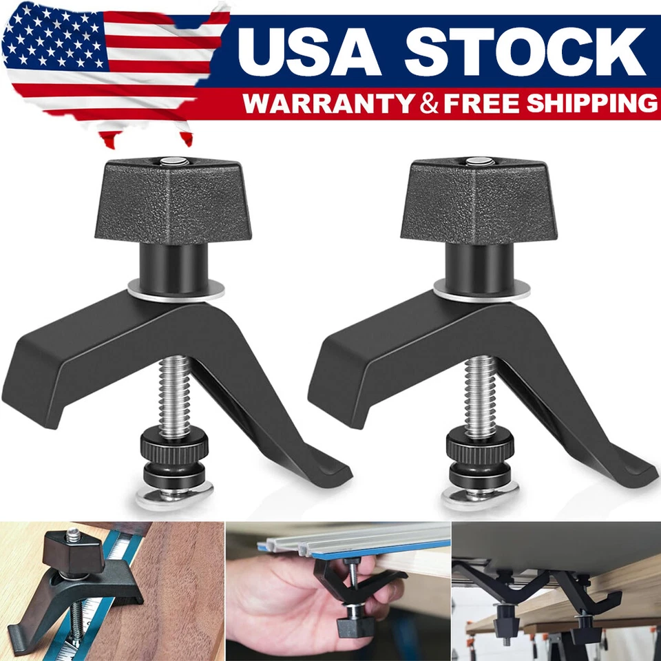 For Kreg Track Clamps Fit Accu-Cut Saw Guide Clamp Trak Mini Trak KMA7520 2 Pcs