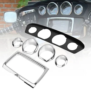 Stereo Radio Accent Gauge Bezel For Harley Ultra Limited FLHTK Street Glide FLHX - Picture 1 of 20