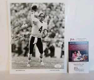 Chicago Bears Michigan Jim Harbaugh PROMO photo  SIGNED AUTOGRAPHED READ JSA - Picture 1 of 6