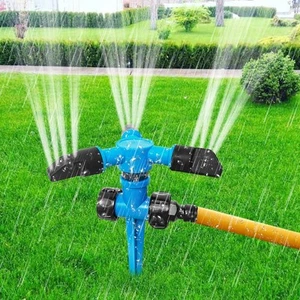 Garden Sprinklers for Yard, Adjustable 360 Degree Rotation Lawn Blue - Picture 1 of 6