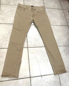 Jeans Club Monaco Super Slim Denim Super Etroit Taglia 32/32 Tan Uomo - Foto 1 di 11