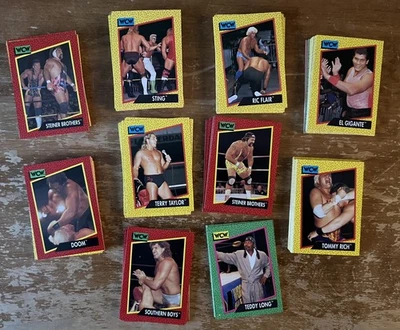 WCW 1991 Impel Wrestling WWF Cards Partial Set (107/162) plus over 100 Extras - Image 1 of 4