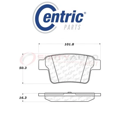 Centric Posi Quiet Disc Brake Pads w Shims for 2008-2009 Ford Taurus X 3.5L eb Foto 1 de 4