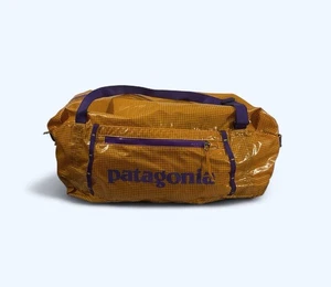PATAGONIA BLACK HOLE DUFFEL ORANGE PURPLE GRID PLZ READ 30L - Picture 1 of 10