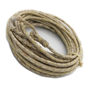 32ft Cuero Crudo Soga Rawhide Leather Braided Rope - Picture 1 of 4