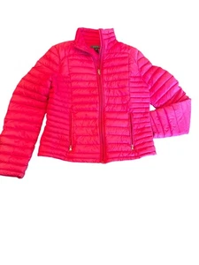 Lauren Ralph Lauren Womens Pink Puffer Jacket M Nylon & Down Fill - Picture 1 of 3