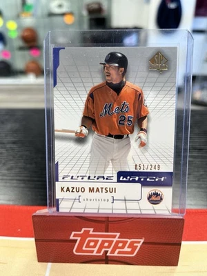 2004 Upper Deck Authentic Baseball Kazuo Matsui Rookie Card /249 #180 - Image 1 of 2