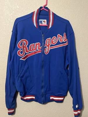 Chaqueta con cremallera Texas Rangers por Starter talla extra grande Foto 1 de 3