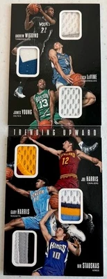 2014 Preferred Trending Upward Prime Wiggins, LaVine BOOKLET ROOKIE RC PATCH /25 - Image 1 of 4