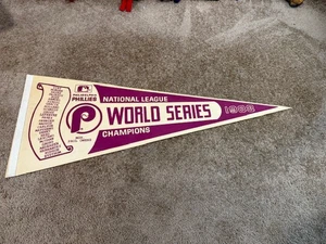 VINTAGE 1983 PHILADELPHIA PHILLIES 1983 NL Champs Original Felt Pennant 12"x30" - Picture 1 of 1