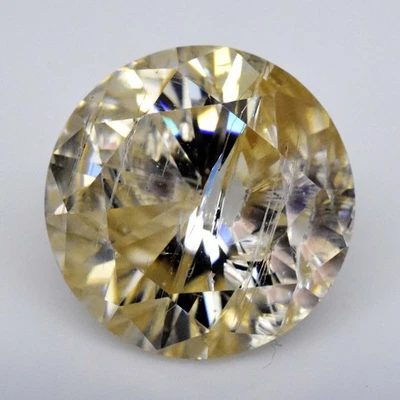 Top Quality 6.95 Ct Peach Color 11 MM Round Moissanite Stunning Loose Gemstone - Image 1 of 4