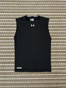 Under Armour Tank Top Herren XL Heat Gear Schwarz Rundhals Kompressionspullover - Bild 1 von 11