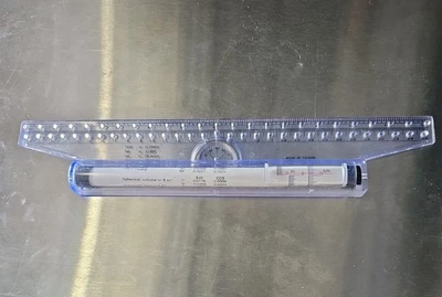 12" Rolling Ruler, Multifunctional Drawing Design for Measuring and Drafting - Image 1 of 3