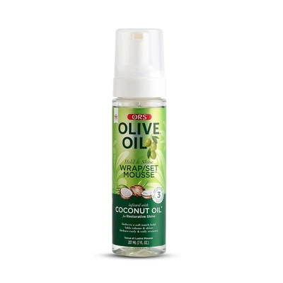 ORS Olive Oil Hold & Shine Wrap Set Mousse Infused with Coconut Oil for Restorat - Image 1 of 4