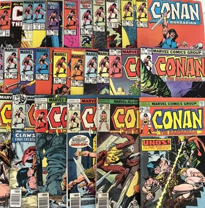 CONAN. NUMBER'S BETWEEN 51-232. (26 ISSUES 1975-1990 LOT). MARVEL COMICS. - Picture 1 of 24