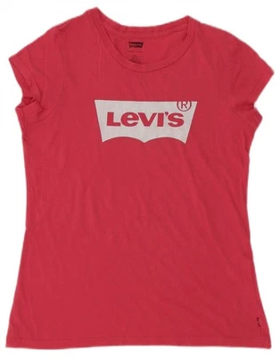 LEVI'S Girls Graphic T-Shirt Top 15-16 Years Pink DN09 - Image 1 of 3